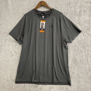 NEW Spyder Active Men's XXL Gray Performance Short Sleeve T-Shirt